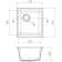 Кухонная мойка RIVELATO/ Кухонная мойка RIVELATO BK-35 antracite BERKANA 35 1-чаш 415*455, монтаж: универсальный, материал: кварц, цвет антрацит