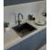 Кухонная мойка RIVELATO/ Кухонная мойка RIVELATO BK-45 antracite BERKANA 45 1-чаш 485*455, монтаж: универсальный, материал: кварц, цвет: антрацит