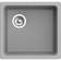 Кухонная мойка RIVELATO/ Кухонная мойка RIVELATO BK-45 grigio metallizzato RIVELATO Мойка BERKANA 45 1-чаш 485*455, монтаж: универсальный, материал: кварц, цвет: серый металлик