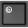 Кухонная мойка RIVELATO/ Кухонная мойка RIVELATO BK-45 nero BERKANA 45 1-чаш 485*455, монтаж: универсальный, материал: кварц, цвет: черный