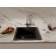 Кухонная мойка RIVELATO/ Кухонная мойка RIVELATO BK-45 nero BERKANA 45 1-чаш 485*455, монтаж: универсальный, материал: кварц, цвет: черный