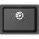 Кухонная мойка RIVELATO/ Кухонная мойка RIVELATO BK-50 nero BERKANA 50 1-чаш 560*430, монтаж: универсальный, материал: кварц, цвет: черный