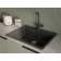 Смеситель RIVELATO/ Смеситель RIVELATO 1523513 antracite cromo Lugano Г-обр. с краном питьевой воды D-35мм, монтаж: вертикально на раковину, материал: нержавеющая сталь, цвет: антрацит хром