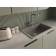 Смеситель RIVELATO/ Смеситель RIVELATO 1523513 grigio cromo Lugano Г-обр. с краном питьевой воды D-35мм, монтаж: вертикально на раковину, материал: нержавеющая сталь, цвет: серый хром