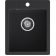 Кухонная мойка GRANFEST/ Кухонная мойка GRANFEST URBAN 240 black 240  1-чаша 400*490мм, монтаж: врезной, материал: кварц, цвет: черный