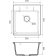 Кухонная мойка GRANFEST/ Кухонная мойка GRANFEST URBAN 245 white 245  1-чаша 450*490мм, монтаж: врезной, материал: кварц, цвет: белый