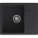 Кухонная мойка GRANFEST/ Кухонная мойка GRANFEST URBAN 258L black 258L  1-чаша+крыло 580*490мм, монтаж: врезной, материал: кварц, цвет: черный