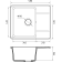 Кухонная мойка GRANFEST/ Кухонная мойка GRANFEST URBAN 258L sandy 258L  1-чаша+крыло 580*490мм, монтаж: врезной, материал: кварц, цвет: песочный