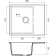 Кухонная мойка GRANFEST/ Кухонная мойка GRANFEST URBAN 658L white 658L  1-чаша+крыло 580*490мм, монтаж: врезной, материал: кварц, цвет: белый
