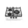 Газовая варочная панель MIDEA/ Газовая варочная панель MIDEA MG449TGW  45 см, WOK-конфорка, чугунные решетки, автоподжиг, газконтроль, адаптер для кофе, цвет белый