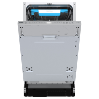 Встраиваемая посудомоечная машина KORTING/ Встраиваемая посудомоечная машина KORTING KDI 45557 45 см, 3 корзины, 10 комплектов, цифровой дисплей, 7 программ, отложенный старт, луч на полу, , защита от протечек AquaControl, энергоэффективность А++, уровень