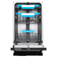 Встраиваемая посудомоечная машина KORTING/ Встраиваемая посудомоечная машина KORTING KDI 45984  45 см, 3 корзины, 10 комплектов, регулировка высоты Easy Lift, электронное/сенсорное управление, цифровой дисплей, 8 программ, отложенный старт, LED освещение,