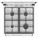 Газовая плита Gorenje GG6A11WF  автоматический электроподжиг варочной поверхности и духовки, чугунные решетки, цвет белый