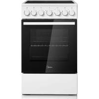 Электрическая плита Midea MFO-M4E20T4E(WH)  отдельностоящая, электрическая варочная панель, 4 конфорки, механический таймер (120 мин), объем дух. шкафа 59 л, 4 режима нагрева, цвет белый Электрическая плита Midea MFO-M4E20T4E(WH)  отдельностоящая, электрическая варочная панель, 4 конфорки, механический таймер (120 мин), объем дух. шкафа 59 л, 4 режима нагрева, цвет белый