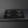 Варочная поверхность Smeg/ Варочная поверхность Smeg PV264B  газ, 60 см, Selezione, поворотные переключатели, чугунные решетки, 4 конфорки, газ-контроль, автоматический электроподжиг, материал поверхности стекло, цвет черный