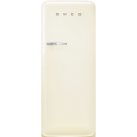 Холодильник SMEG FAB28RCR6 Холодильник SMEG, отдельностоящий, стиль 50-х, однокамерный, внутренняя морозильная камера, объем 270 л, инверторный компрессор, энергоэффективность С, цвет кремовый
