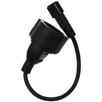 Кабель-переходник UPS - розетка (IE-320 C14 to Socket Type-F) 3Gx0,75mm2 VDE VCOM CE002 0,15m