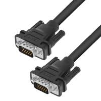 Кабель Greenconnect SVGA 1.8м чёрный, OD6.0mm. 15M / 15M GCR-VM2VM1-1.8m, 28/28 AWG, двойной экран [GCR-VM2VM1-1.8m]