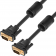 Кабель Greenconnect SVGA 5.0м чёрный, позолоченные контакты, ферритовые кольца, OD8.0mm. 15M / 15M Premium GCR-VM2VM2-5.0m, 28/28 AWG, двойной экран [GCR-VM2VM2-5.0m]