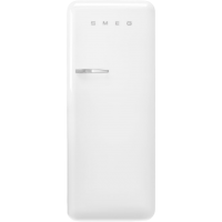 Холодильник SMEG FAB28RWH6  отдельностоящий, стиль 50-х, однокамерный, внутренняя морозильная камера, объем 270 л, инверторный компрессор, энергоэффективность С, цвет белый