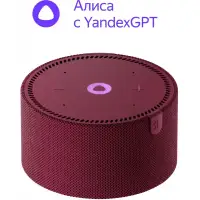 Умная колонка/ Умная колонка Яндекс Станция Мини без часов с Алисой, красный гранат, 10Вт