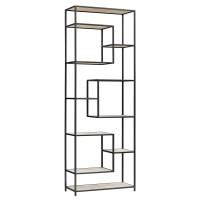 Стеллаж OLIVIA, каркас сталь, полки керамика слоновая кость