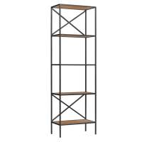 Стеллаж KARIN, каркас сталь, полки ЛДСП Робиния