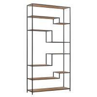 Стеллаж JAQLENE, каркас сталь, полки ЛДСП Робиния