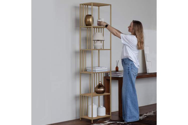 Стеллаж SOHO MINI, металлический каркас, полки ЛДСП-1