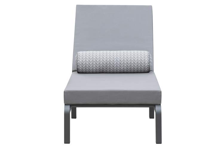 Шезлонг AMALFI, каркас алюминий цвет LAVA, подушки ткань водонепроницаемая Stone-20