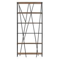 Стеллаж EVA, каркас сталь, полки ЛДСП Робиния