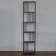 Стеллаж SOHO MINI, черный, ЛДСП Бетон темный, 45*30*195