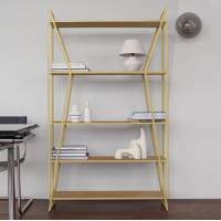 Стеллаж OSLO, металлический каркас, полки ЛДСП