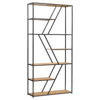 Стеллаж ARNETTA, каркас сталь, полки ЛДСП Робиния