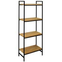 Стеллаж ALTO, каркас сталь, полки дуб