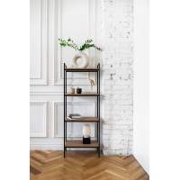 Стеллаж ALTO, каркас сталь, полки ЛДСП Робиния