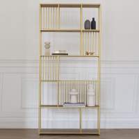 Стеллаж SOHO, каркас сталь, полки ЛДСП Робиния