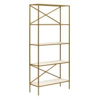 Стеллаж KARIN-800, каркас сталь, полки керамика слоновая кость