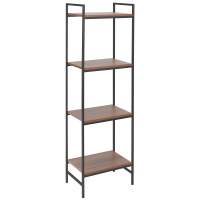 Стеллаж ALTO, каркас сталь, полки ЛДСП Орех