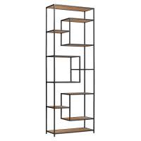 Стеллаж OLIVIA, каркас сталь, полки ЛДСП Робиния