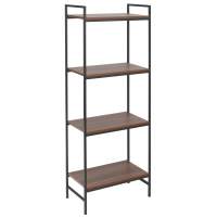 Стеллаж ALTO, каркас сталь, полки ЛДСП Орех