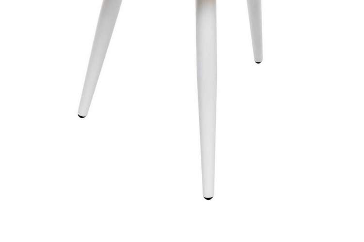 Стул с подлокотниками Leset Вайд, каркас Белый, велюр Темно-зеленый-6