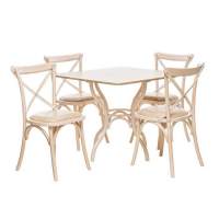 Венская обеденная группа для кухни Leset Тор квадратный + Грид