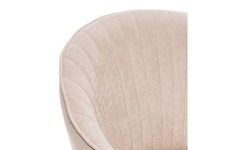 Стул с подлокотниками Leset Вайд, каркас Черный, велюр Бежевый-4