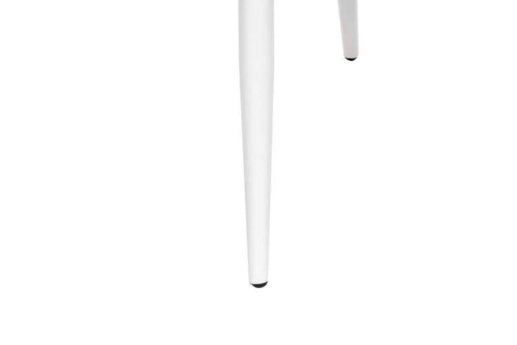 Стул с подлокотниками Leset Слим, каркас Белый, велюр Синий-6