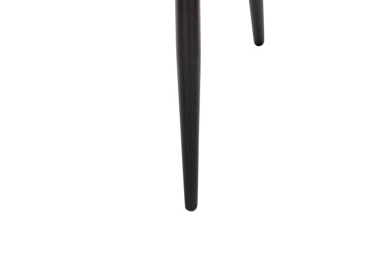 Стул с подлокотниками Leset Слим, каркас Черный, велюр Персиковый-6