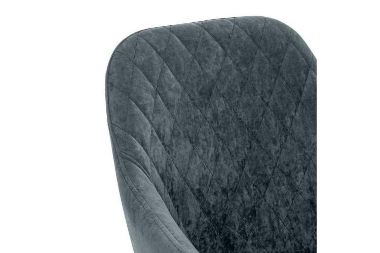 Стул с подлокотниками Leset Слим, каркас Белый, велюр Темно-зеленый-4