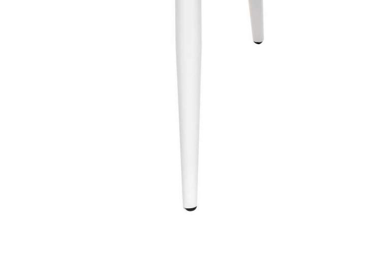 Стул с подлокотниками Leset Слим, каркас Белый, велюр Темно-зеленый-6