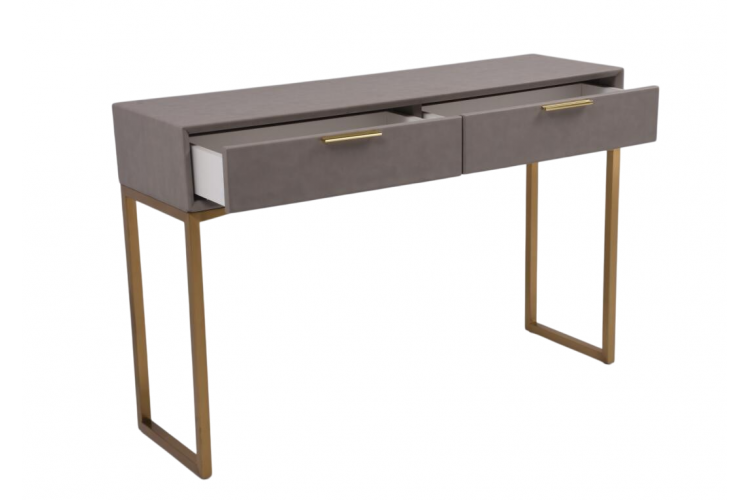 Стол-консоль Логан с 2-мя ящиками MC9001-120GR, 120х35х78 см, светло-серый-5