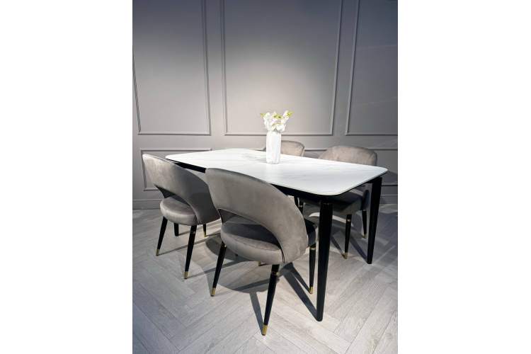 Стул обеденный Оливия ART2367-CF, кофейный/черный-5